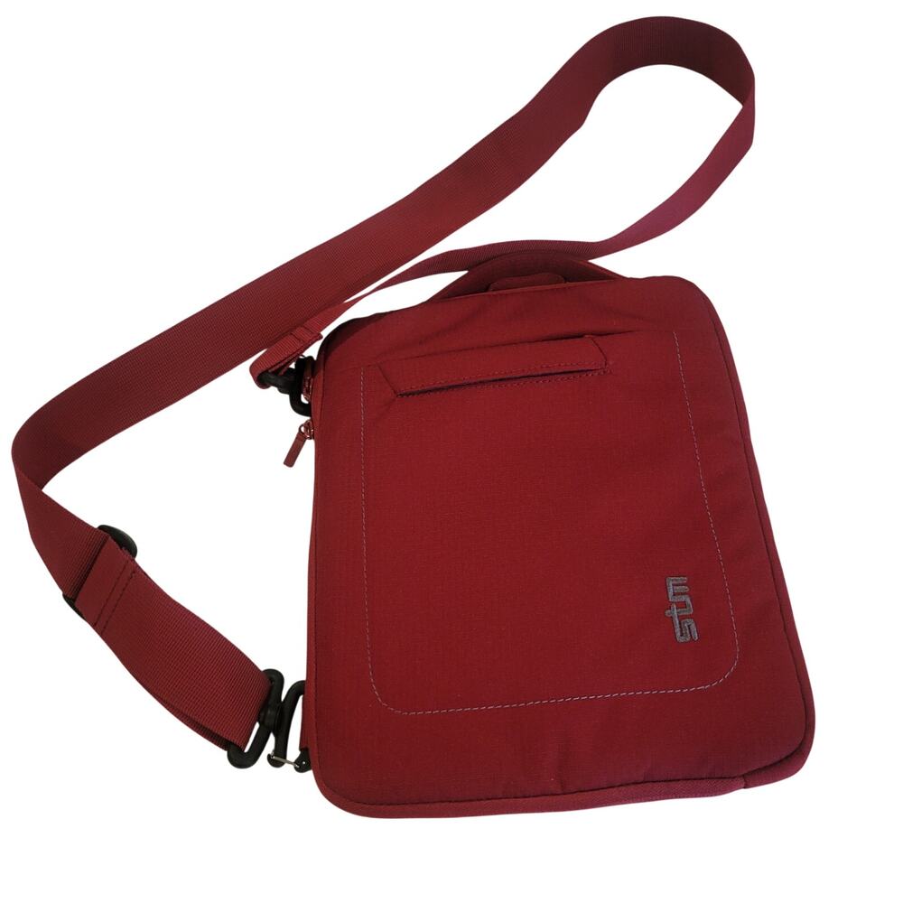 STM Protective Tablet Shoulder Bag Red Padded Crossbody Case